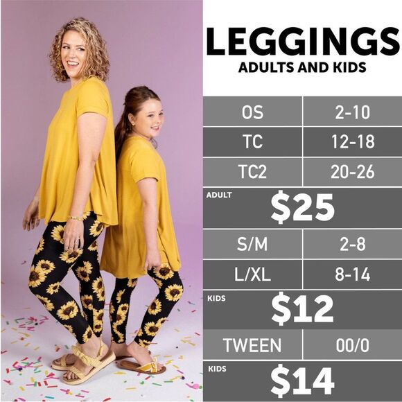 LuLaRoe Print Leggings Comfort Stretch Elastic Waist OS--One Size 4 PAIR BUNDLE - Picture 13 of 13